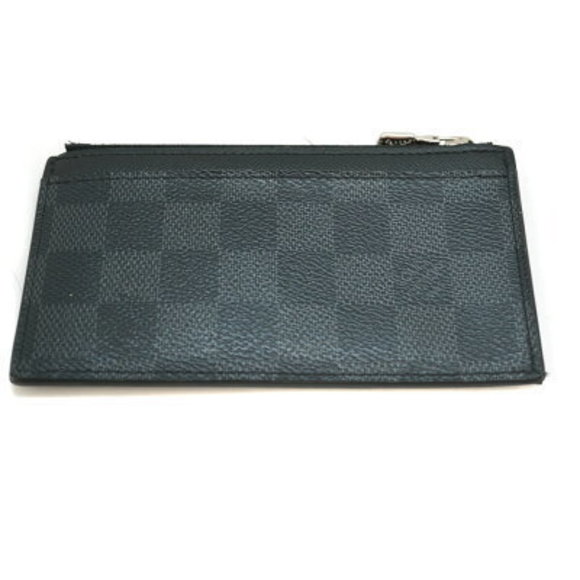 Louis Vuitton Coin Card Holder Case Graphite Black Accessory - Picture 1 of 8